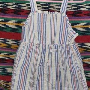 Cat & Jack Striped Cream Dress